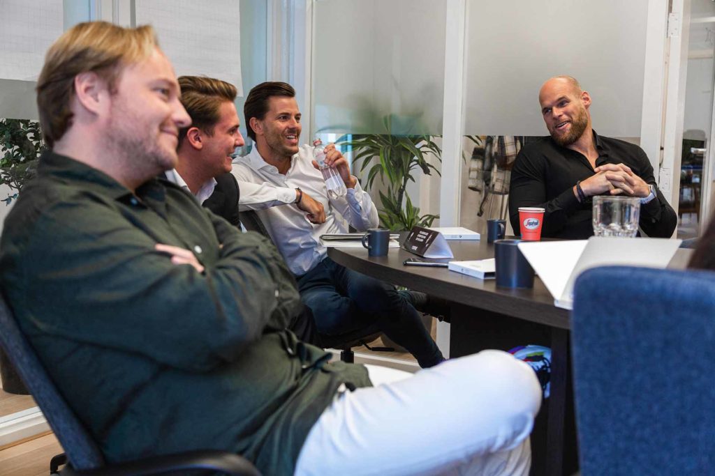 Meeting bij Topic Media in Amsterdam