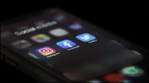 Telefoon met Social Media apps